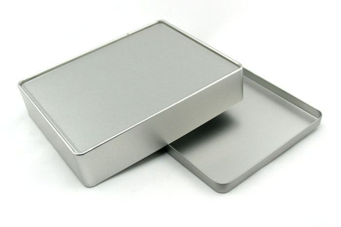 Xmas plain gift tin box